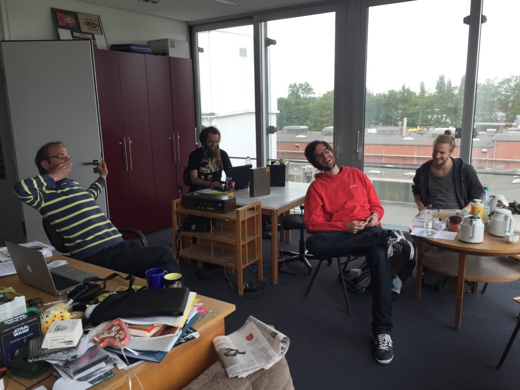 Treffen in einem Büro im Wurst Case